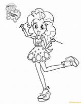 Pie Pinkie Little Pony Pages Coloring Color sketch template
