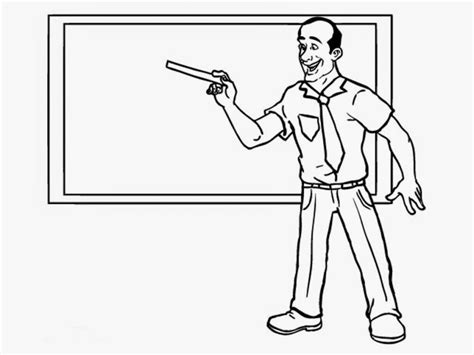 teacher coloring pages coloring home