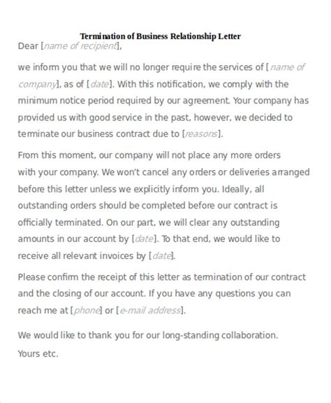 business relationship letter scrumps