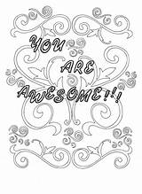 Awesome Coloring Pages Etsy Yourself Printable Self sketch template