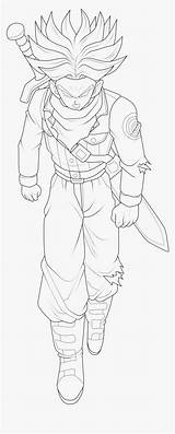 Trunks Dragon Ball Drawing Easy Coloring Rage Pages Kindpng sketch template