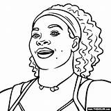 Serena Williams Coloring Pages Neal Line Shaquille Thecolor Tennis Sketch Template Divyajanani sketch template