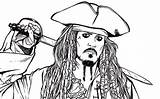 Pirates Sparrow Fluch Karibik Colouring Youloveit Colorear Piratas Wonder Piraten Carribean Capt sketch template