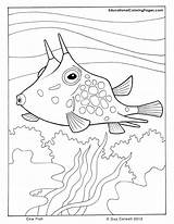 Coloring Ocean Pages Sea Animals Printable Fish Kids Life Animal Cow Marine Seashore Book Colouring Library Books Comments Coloringhome Popular sketch template
