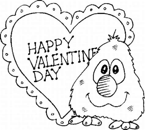printable valentine day coloring pages