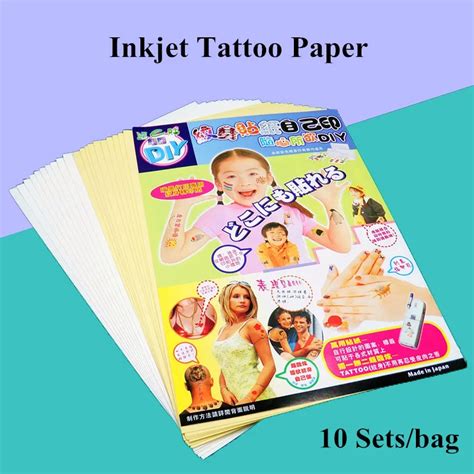 inkjet temporary tattoo transfer pringting paper  size cm  cm