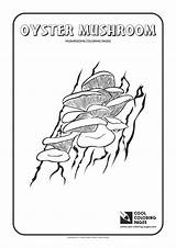 Coloring Mushroom Oyster Pages Mushrooms Cool Do Print sketch template