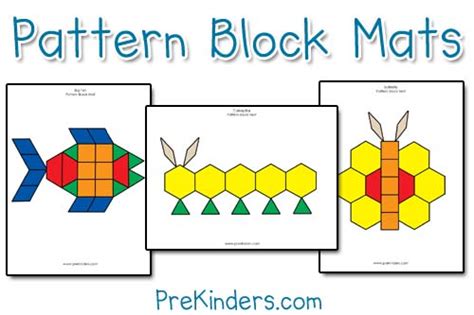pattern block mats  homeschool deals