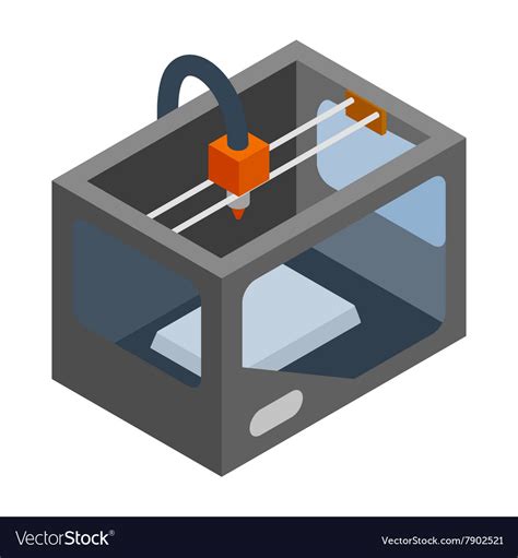 printer icon isometric  style royalty  vector image