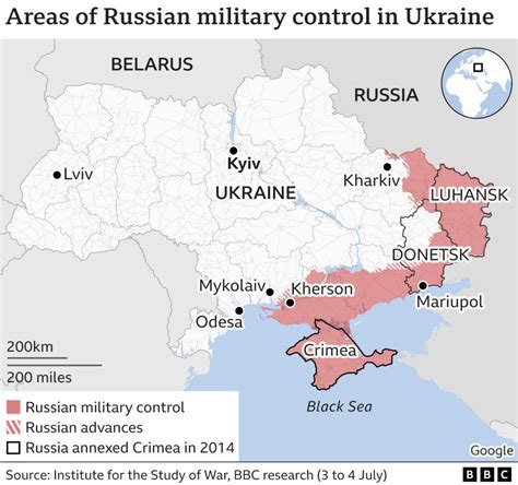 Ukraine War What Is Putins Plan Now Luhansk Has Fallen Bbc News