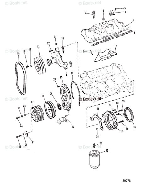 mercruiser sterndrive gas engines oem parts diagram  intake manifold  front cover