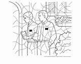 Coloring Missionary Sister Lds sketch template