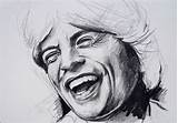 Jagger Mick Zeichnung Rolling Skizze Kunstnet sketch template