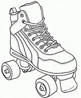 Roller Skate Coloring Pages Derby Skating Colouring Drawing Sketch Skates Printable Jamestown Shoes Coloringhome Print Silhouette Drawings Coloriage Sheets Getdrawings sketch template