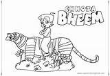 Coloring Chota Bheem Pages Edit Pm sketch template
