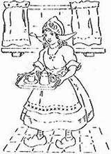 Flickr Embroidery Dutch Redwork Girl sketch template