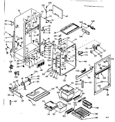 kenmore coldspot refrigerator  cubic feet parts model  sears partsdirect