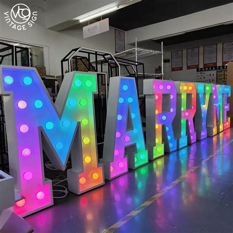 custom giant letter light ft led marquee wedding letters china ft