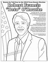 Coloring Book Ted Beto Rourke Texas Cruz Vol Awesome Beautiful sketch template