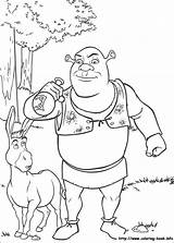 Shrek Coloring Pages Fiona Babies sketch template