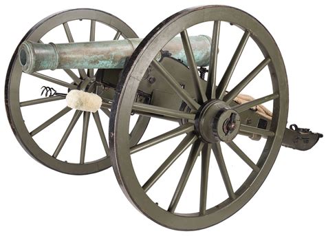 rare  civil war era ames foundry model   pounder cannon rock island auction