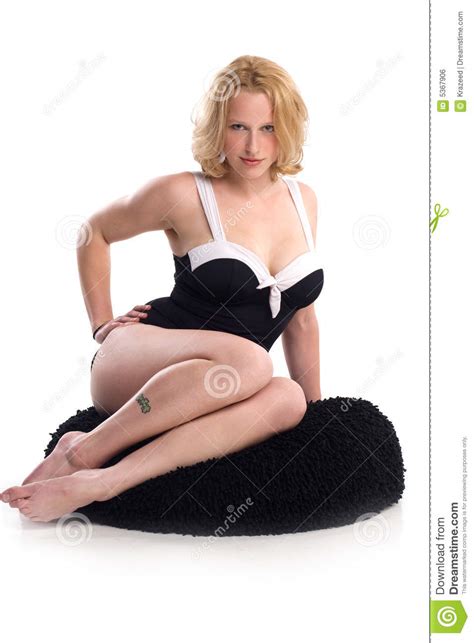 Sexy Blonde In Pin Up Pose Royalty Free Stock Image