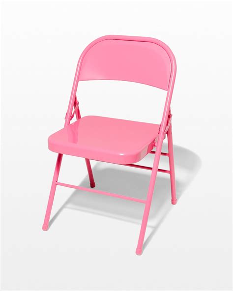 ch pink folding chair prop rental acme brooklyn