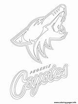 Coloring Coyotes Nhl Pages Logo Phoenix Hockey Printable Sport Drawing Color Capitals Spurs Washington Getcolorings Sheets Getdrawings Print Sports Goalie sketch template