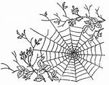 Coloring Web Spider Pages Getcolorings sketch template