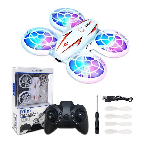 febfoxs mini toy drone  kids rc drone  remote control led lights toy quadcopter drone