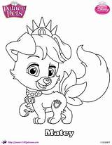 Coloring Palace Princess Disney Pet Pets Matey Printable Skgaleana sketch template