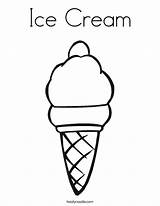 Coloring Ice Cream Cone Worksheet Snow Sunday Today Pages Clipart Print Twistynoodle Cursive Outline Draw Built California Usa Favorites Login sketch template