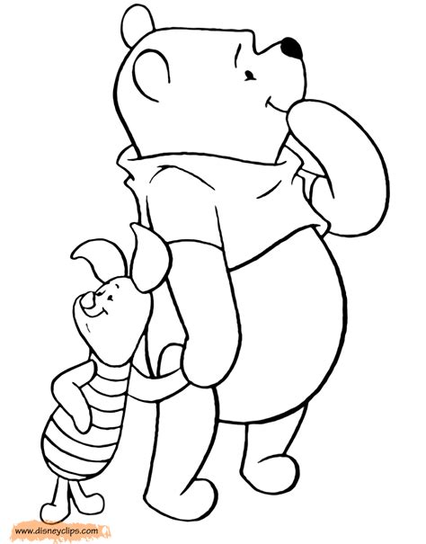winnie  pooh friends printable coloring pages disney coloring book