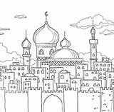 Mosque Adabi sketch template
