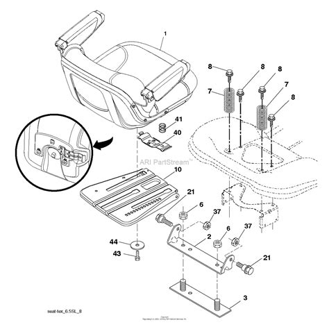 Husqvarna Yta24v48 96043021400 2015 08 Parts Diagram For Seat