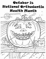 Coloring Pages Months Year Month Orthodontic Health October Orthodontics National Dental Marketing Getcolorings Humor Choose Board sketch template