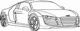 Audi Cars Draw A4 R8 Coloring Pages Colouring Sedan Sports B5 Car Drawing Autos Drawings Para Kids Template Rs Easy sketch template