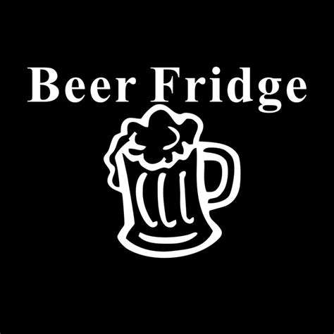pc beer fridge vinyl sticker home refrigerator car garage bar wall decal decor ebay