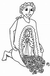 Virgen Guadalupe sketch template