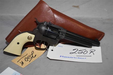 restricted high standard model double  long horn   lr cal  shot revolver   mm bbl