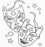 Mardi Gras Coloring Pages Mask Masks Kids Drawings Clipart Drawing Printable Template Library Google Search Tragedy Comedy Para Getdrawings Hardy sketch template