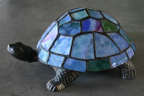 collectible stained glass turtle lamp