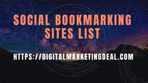 social bookmarking sites list july 2023 updated with high pr digital