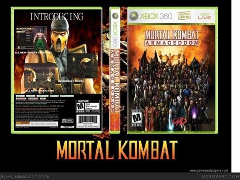 Mortal Kombat Armageddon Xbox 360 Box Art Cover By Mk