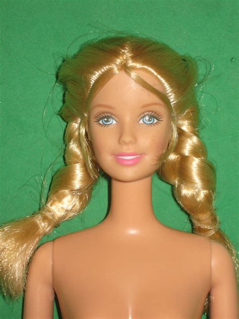 Walking Barbie Honey Blond Hair In Braids Nude For Ooak Ebay