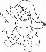 Steven Universe Amethyst Line Coloring Drawing Outline Pages Ll Character Drawings Crystal Gems Deviantart Cartoon Book Visit Colouring Google sketch template