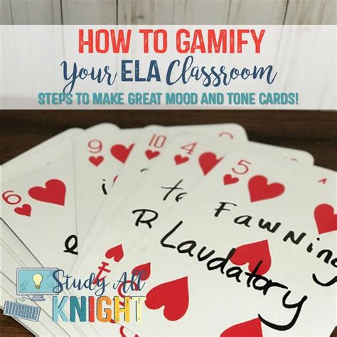 Secondary Ela Game Teach Tone And Mood By Gamifying Your Classroom