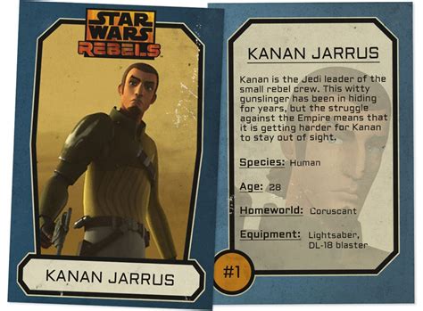 kanan jarrus trading card star wars rebels photo 38108032 fanpop