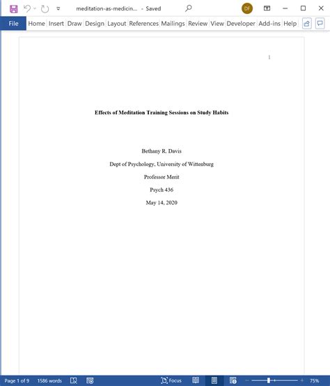 cover page   style research paper