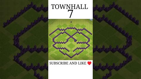 Townhall 7 Best Base Layout Ever Shorts Clashofclans Youtube